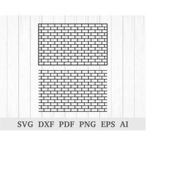 brick svg, brick wall svg, brick pattern svg, brick wall vector / clipart, cutting files, cricut & silhouette, vinyl, dx