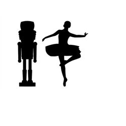 nutcracker ballet silhouette svg nutcracker clipart silhouette christmas svg png dxf files for cutting nutcracker ballet