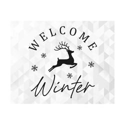 welcome winter svg, christmas svg, winter svg, merry christmas svg, hello winter svg, xmas svg, snowflake svg, cut files