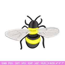 bee yellow embroidery design, bee embroidery, embroidery file, embroidery shirt, emb design, digital download