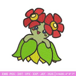 bellossom embroidery design, bellossom embroidery, anime design, embroidery shirt, embroidery file, digital download