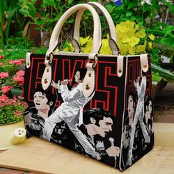 elvis presley leather handbag, elvis presley singer women bag, personalized leather bag