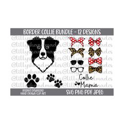 border collie svg bundle, border collie png, border collie mom svg, border collie shirt svg, border collie clipart, bord