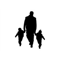 father and children cutting image, father and children printable images, father and children png eps png, fathers day sv