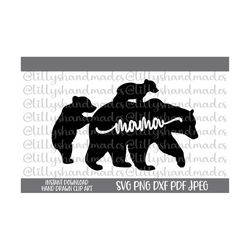 mama bear svg file, mama bear png, mama svg, mothers day svg, mama bear clipart, mom svg, mom life svg, mama bear silhou