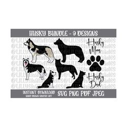 husky svg, husky png, husky clipart, siberian husky svg, husky stickers printable, husky mom svg, husky vector, husky da