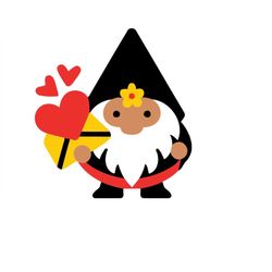 gnome valentine files for cutting dxf cut file gnome valentines day svg webppdf png clip art commercial use image