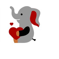 valentine elephant dxf file, valentine elephant clipart svg, valentine elephant svg clipart, valentine elephant svg png