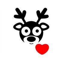 valentine deer svg clip art, valentine deer svg cut file, valentine deer svg clipart image dxf pdf png svg webp commerci
