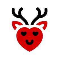 valentine deer clip art image, valentine deer svg clipart  cut file, valentine deer png clipart svg dxf png pdf webp com