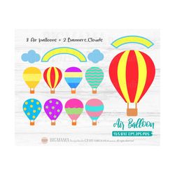 air balloon svg,dxf,party decor,balloon cut file,bundle,birthday,png,hot air balloon,cricut,silhouette,commercial use,in