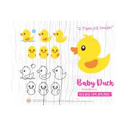 duck svg,baby duck,dxf,handdrawn,duck cut file,png,cut file,layered,rubber ducky,cricut,silhouette,commercial use,instan
