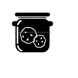 coookie jar clipart image digital, cookie clip art, coookie christmas gift idea