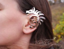 ear cuffs wolf spirit. halloween, amarok, ghost wolf