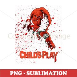 childs play sublimation png - scary chucky tee - gruesome digital download