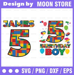 building block birthday boy girl png, custom birthday buiding png, building block themed , little builder kid png