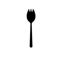 spork svg spork silhouette spork clipart png dxf dinnerware svg utensil svg