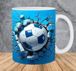 3d spring landscape hole in a wall mug