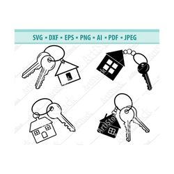 house svg, house keys svg, keys ring svg, realtor logo svg, keys svg, house clipart, turnkey house dxf, real estate svg,
