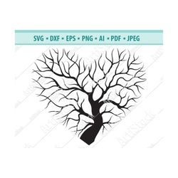 heart tree svg, tree of life svg, tree roots svg, tree clipart, silhouette, file for cricut, love family tree, tree svg,