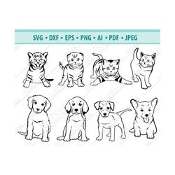 kitten svg, kitty svg, cat svg, puppy svg, dogs svg, dog lover svg, pet svg, cut files for silhouette, files for cricut,