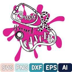 crush breast cancer svg, cancer awareness svg, breast cancer svg, crush cancer svg, designs download