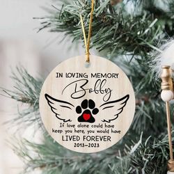 custom pet memorial ornament 2023