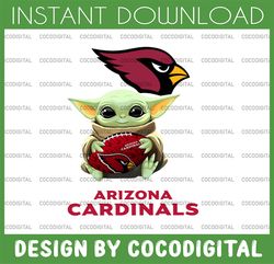 baby yoda with arizona cardinals nfl png,  baby yoda nfl png, nfl png, sublimation ready, png files for sublimation