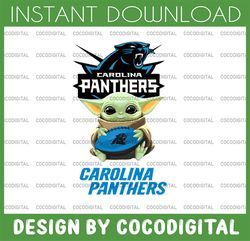 baby yoda with carolina panthers  nfl png,  baby yoda nfl png, nfl png, sublimation ready, png files for sublimation