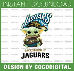 baby yoda with jacksonville jaguars nfl png,  baby yoda nfl png, nfl png, sublimation ready, png files for sublimation