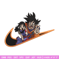 Goku chichi embroidery design, Dragonball embroidery, Nike design, Embroidery shirt, Embroidery file, Digital download