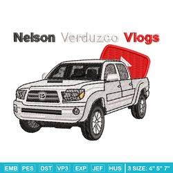 nelson verduzco vlogs embroidery design, logo embroidery, logo design, logo shirt, embroidery shirt, instant download