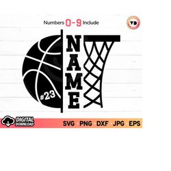 basketball net svg, basketball split name frame svg, basketball mom cut file, basketball monogram svg, svg files for cri