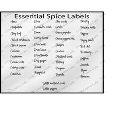 essential spice labels | pantry svg| labels svg |pantry labels- svg.png digital download