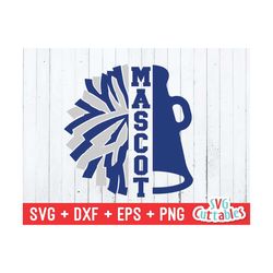cheer svg - megaphone svg - pom pom - cheer cone svg - eps - dxf - png - cheerleader svg - cut file - silhouette - cricu