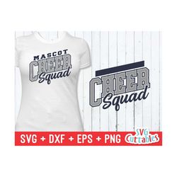 cheer svg cut file - cheer squad - cheer template 0042 - svg - eps - dxf - cheerleader - megaphone - silhouette - cricut