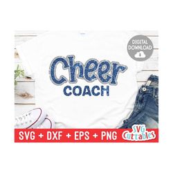 cheer coach svg - cheer cut file -  svg - dxf - eps - png -  cheer team - cheer svg - silhouette - cricut - digital down