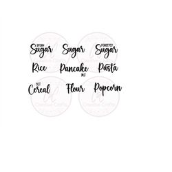 pantry canister labels svg