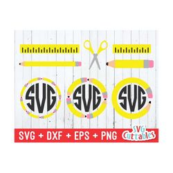 pencil bundle svg - teacher svg - cut file - school - svg - dxf - eps - png - cut file - silhouette - cricut - digital d