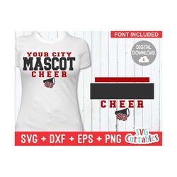 cheer svg cut file - cheer team - cheer template 0028 - svg - eps - dxf - cheerleader - megaphone - silhouette - cricut