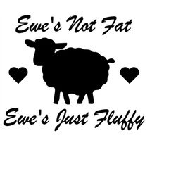 ewe's fluffy svg file