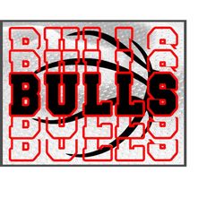 bulls basketball |svg |png |jpg| cricut design space | instant digital download