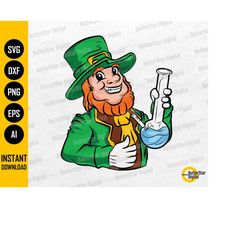 pot head leprechaun png | 420 st patrick's day png | weed t-shirt sticker graphics | cricut cut files clip art vector di