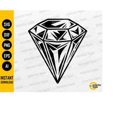 diamond svg | crystal svg | gemstone decal t-shirt sticker graphics | cricut cutting files printables clip art vector di