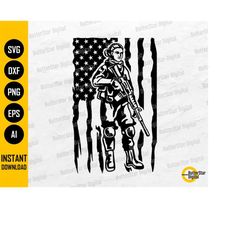 female american soldier svg | usa military svg | us army svg t-shirt | cricut silhouette cutting files clipart vector di