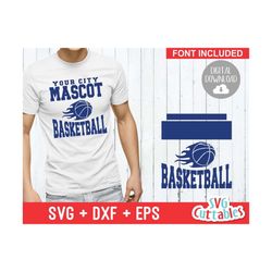 basketball svg - basketball template 0010 - svg - eps - dxf - basketball team svg - silhouette - cricut cut file - svg f