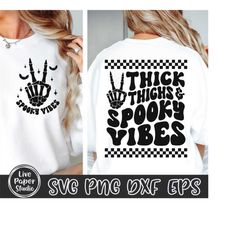 halloween svg, thick thighs spooky vibes svg, thick thighs spooky vibes png, retro halloween png, skeleton hand svg, dig