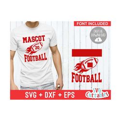 football svg - football cut file -  football template 0011 - svg - eps - dxf - football mom - silhouette - cricut cut fi