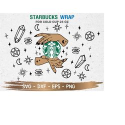 basic witch starbucks cup svg, basic witch svg, diy venti for cricut 24oz venti cold cup, digital download