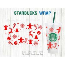 christmas starbucks cold cup svg , diy venti cup 24 oz instant download , files for cricut & other e-cutters
